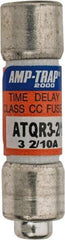 Ferraz Shawmut - 300 VDC, 600 VAC, 3.2 Amp, Time Delay General Purpose Fuse - Clip Mount, 1-1/2" OAL, 100 at DC, 200 at AC kA Rating, 13/32" Diam - Industrial Tool & Supply