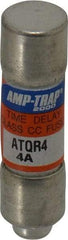 Ferraz Shawmut - 300 VDC, 600 VAC, 4 Amp, Time Delay General Purpose Fuse - Clip Mount, 1-1/2" OAL, 100 at DC, 200 at AC kA Rating, 13/32" Diam - Industrial Tool & Supply