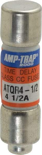Ferraz Shawmut - 300 VDC, 600 VAC, 4.5 Amp, Time Delay General Purpose Fuse - Clip Mount, 1-1/2" OAL, 100 at DC, 200 at AC kA Rating, 13/32" Diam - Industrial Tool & Supply