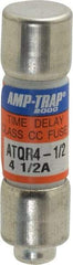 Ferraz Shawmut - 300 VDC, 600 VAC, 4.5 Amp, Time Delay General Purpose Fuse - Clip Mount, 1-1/2" OAL, 100 at DC, 200 at AC kA Rating, 13/32" Diam - Industrial Tool & Supply