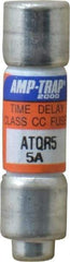 Ferraz Shawmut - 300 VDC, 600 VAC, 5 Amp, Time Delay General Purpose Fuse - Clip Mount, 1-1/2" OAL, 100 at DC, 200 at AC kA Rating, 13/32" Diam - Industrial Tool & Supply
