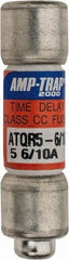 Ferraz Shawmut - 300 VDC, 600 VAC, 5.6 Amp, Time Delay General Purpose Fuse - Clip Mount, 1-1/2" OAL, 100 at DC, 200 at AC kA Rating, 13/32" Diam - Industrial Tool & Supply