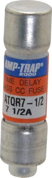 Ferraz Shawmut - 300 VDC, 600 VAC, 7.5 Amp, Time Delay General Purpose Fuse - Clip Mount, 1-1/2" OAL, 100 at DC, 200 at AC kA Rating, 13/32" Diam - Industrial Tool & Supply