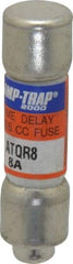 Ferraz Shawmut - 300 VDC, 600 VAC, 8 Amp, Time Delay General Purpose Fuse - Clip Mount, 1-1/2" OAL, 100 at DC, 200 at AC kA Rating, 13/32" Diam - Industrial Tool & Supply