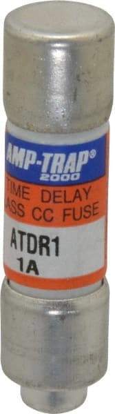 Ferraz Shawmut - 300 VDC, 600 VAC, 1 Amp, Time Delay General Purpose Fuse - Clip Mount, 1-1/2" OAL, 100 at DC, 200 at AC kA Rating, 13/32" Diam - Industrial Tool & Supply