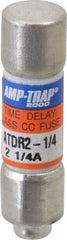 Ferraz Shawmut - 300 VDC, 600 VAC, 2.25 Amp, Time Delay General Purpose Fuse - Clip Mount, 1-1/2" OAL, 100 at DC, 200 at AC kA Rating, 13/32" Diam - Industrial Tool & Supply