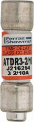 Ferraz Shawmut - 300 VDC, 600 VAC, 3.2 Amp, Time Delay General Purpose Fuse - Clip Mount, 1-1/2" OAL, 100 at DC, 200 at AC kA Rating, 13/32" Diam - Industrial Tool & Supply