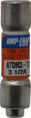 Ferraz Shawmut - 300 VDC, 600 VAC, 3.5 Amp, Time Delay General Purpose Fuse - Clip Mount, 1-1/2" OAL, 100 at DC, 200 at AC kA Rating, 13/32" Diam - Industrial Tool & Supply