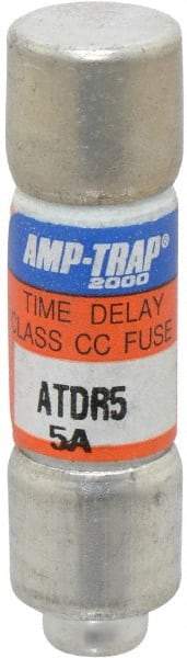 Ferraz Shawmut - 300 VDC, 600 VAC, 5 Amp, Time Delay General Purpose Fuse - Clip Mount, 1-1/2" OAL, 100 at DC, 200 at AC kA Rating, 13/32" Diam - Industrial Tool & Supply