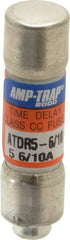 Ferraz Shawmut - 300 VDC, 600 VAC, 5.6 Amp, Time Delay General Purpose Fuse - Clip Mount, 1-1/2" OAL, 100 at DC, 200 at AC kA Rating, 13/32" Diam - Industrial Tool & Supply