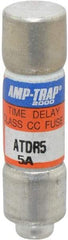 Ferraz Shawmut - 300 VDC, 600 VAC, 7 Amp, Time Delay General Purpose Fuse - Clip Mount, 1-1/2" OAL, 100 at DC, 200 at AC kA Rating, 13/32" Diam - Industrial Tool & Supply