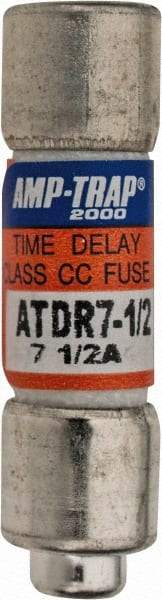 Ferraz Shawmut - 300 VDC, 600 VAC, 7.5 Amp, Time Delay General Purpose Fuse - Clip Mount, 1-1/2" OAL, 100 at DC, 200 at AC kA Rating, 13/32" Diam - Industrial Tool & Supply