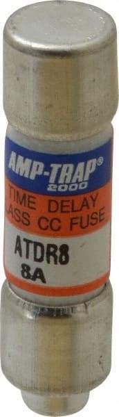 Ferraz Shawmut - 300 VDC, 600 VAC, 8 Amp, Time Delay General Purpose Fuse - Clip Mount, 1-1/2" OAL, 100 at DC, 200 at AC kA Rating, 13/32" Diam - Industrial Tool & Supply
