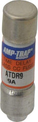 Ferraz Shawmut - 300 VDC, 600 VAC, 9 Amp, Time Delay General Purpose Fuse - Clip Mount, 1-1/2" OAL, 100 at DC, 200 at AC kA Rating, 13/32" Diam - Industrial Tool & Supply
