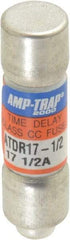 Ferraz Shawmut - 300 VDC, 600 VAC, 17.5 Amp, Time Delay General Purpose Fuse - Clip Mount, 1-1/2" OAL, 100 at DC, 200 at AC kA Rating, 13/32" Diam - Industrial Tool & Supply