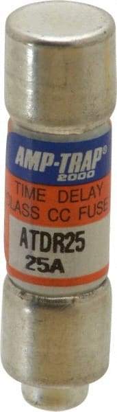 Ferraz Shawmut - 300 VDC, 600 VAC, 25 Amp, Time Delay General Purpose Fuse - Clip Mount, 1-1/2" OAL, 100 at DC, 200 at AC kA Rating, 13/32" Diam - Industrial Tool & Supply