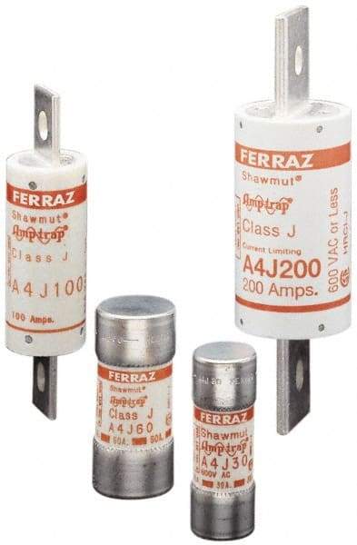 Ferraz Shawmut - 300 VDC, 600 VAC, 1 Amp, Fast-Acting General Purpose Fuse - Clip Mount, 2-1/4" OAL, 100 at DC, 200 at AC kA Rating, 13/16" Diam - Industrial Tool & Supply