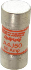 Ferraz Shawmut - 300 VDC, 600 VAC, 50 Amp, Fast-Acting General Purpose Fuse - Clip Mount, 2-3/8" OAL, 100 at DC, 200 at AC kA Rating, 1-1/16" Diam - Industrial Tool & Supply