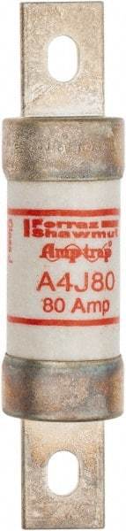 Ferraz Shawmut - 300 VDC, 600 VAC, 80 Amp, Fast-Acting General Purpose Fuse - Clip Mount, 4-5/8" OAL, 100 at DC, 200 at AC kA Rating, 1-1/8" Diam - Industrial Tool & Supply