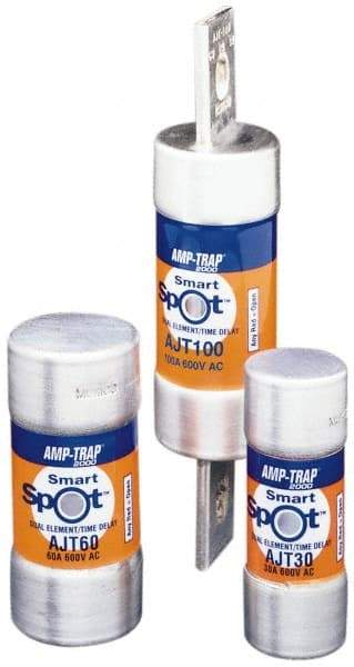Ferraz Shawmut - 500 VDC, 600 VAC, 5.6 Amp, Time Delay General Purpose Fuse - Clip Mount, 2-1/4" OAL, 100 at DC, 200 at AC, 300 (Self-Certified) kA Rating, 13/16" Diam - Industrial Tool & Supply