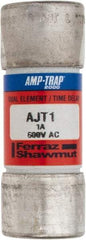 Ferraz Shawmut - 500 VDC, 600 VAC, 1 Amp, Time Delay General Purpose Fuse - Clip Mount, 2-1/4" OAL, 100 at DC, 200 at AC, 300 (Self-Certified) kA Rating, 13/16" Diam - Industrial Tool & Supply