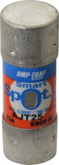 Ferraz Shawmut - 500 VDC, 600 VAC, 25 Amp, Time Delay General Purpose Fuse - Clip Mount, 2-1/4" OAL, 100 at DC, 200 at AC, 300 (Self-Certified) kA Rating, 13/16" Diam - Industrial Tool & Supply