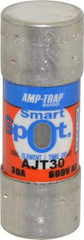 Ferraz Shawmut - 500 VDC, 600 VAC, 30 Amp, Time Delay General Purpose Fuse - Clip Mount, 2-1/4" OAL, 100 at DC, 200 at AC, 300 (Self-Certified) kA Rating, 13/16" Diam - Industrial Tool & Supply