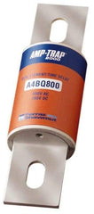 Ferraz Shawmut - 500 VDC, 600 VAC, 800 Amp, Time Delay General Purpose Fuse - Bolt-on Mount, 10-3/4" OAL, 100 at DC, 200 at AC, 300 (Self-Certified) kA Rating, 2-1/2" Diam - Industrial Tool & Supply