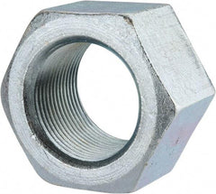 Value Collection - 1-1/2 - 12 UNF Steel Right Hand Hex Nut - 2-1/4" Across Flats, 1-9/32" High, Zinc Clear Finish - Industrial Tool & Supply