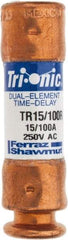 Ferraz Shawmut - 250 VAC/VDC, 0.15 Amp, Time Delay General Purpose Fuse - Clip Mount, 50.8mm OAL, 20 at DC, 200 at AC kA Rating, 9/16" Diam - Industrial Tool & Supply
