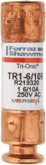 Ferraz Shawmut - 250 VAC/VDC, 1.6 Amp, Time Delay General Purpose Fuse - Clip Mount, 50.8mm OAL, 20 at DC, 200 at AC kA Rating, 9/16" Diam - Industrial Tool & Supply
