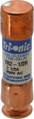 Ferraz Shawmut - 250 VAC/VDC, 2.5 Amp, Time Delay General Purpose Fuse - Clip Mount, 50.8mm OAL, 20 at DC, 200 at AC kA Rating, 9/16" Diam - Industrial Tool & Supply