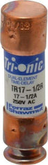 Ferraz Shawmut - 160 VDC, 250 VAC, 17.5 Amp, Time Delay General Purpose Fuse - Clip Mount, 50.8mm OAL, 20 at DC, 200 at AC kA Rating, 9/16" Diam - Industrial Tool & Supply