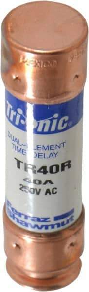 Ferraz Shawmut - 250 VAC/VDC, 40 Amp, Time Delay General Purpose Fuse - Clip Mount, 76.2mm OAL, 20 at DC, 200 at AC kA Rating, 13/16" Diam - Industrial Tool & Supply