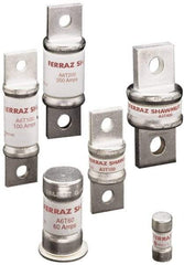 Ferraz Shawmut - 300 VDC, 600 VAC, 350 Amp, Fast-Acting General Purpose Fuse - Bolt-on Mount, 3-5/8" OAL, 100 at DC, 200 at AC kA Rating, 1-5/8" Diam - Industrial Tool & Supply
