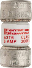 Ferraz Shawmut - 160 VDC, 300 VAC, 6 Amp, Fast-Acting General Purpose Fuse - Clip Mount, 7/8" OAL, 200 at AC, 50 at DC kA Rating, 13/32" Diam - Industrial Tool & Supply
