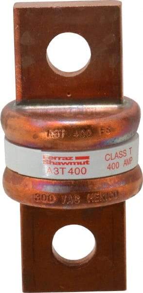 Ferraz Shawmut - 160 VDC, 300 VAC, 400 Amp, Fast-Acting General Purpose Fuse - Bolt-on Mount, 2-3/4" OAL, 200 at AC, 50 at DC kA Rating, 1-21/64" Diam - Industrial Tool & Supply