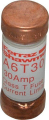 Ferraz Shawmut - 300 VDC, 600 VAC, 30 Amp, Fast-Acting General Purpose Fuse - Clip Mount, 1-1/2" OAL, 100 at DC, 200 at AC kA Rating, 9/16" Diam - Industrial Tool & Supply