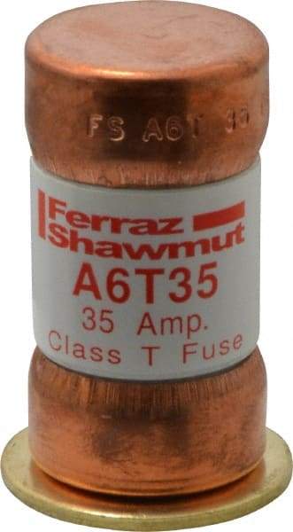 Ferraz Shawmut - 300 VDC, 600 VAC, 35 Amp, Fast-Acting General Purpose Fuse - Clip Mount, 1-9/16" OAL, 100 at DC, 200 at AC kA Rating, 13/16" Diam - Industrial Tool & Supply
