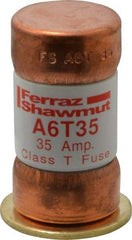 Ferraz Shawmut - 300 VDC, 600 VAC, 35 Amp, Fast-Acting General Purpose Fuse - Clip Mount, 1-9/16" OAL, 100 at DC, 200 at AC kA Rating, 13/16" Diam - Industrial Tool & Supply