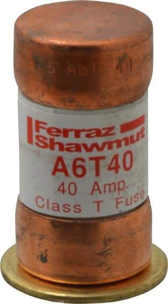 Ferraz Shawmut - 300 VDC, 600 VAC, 40 Amp, Fast-Acting General Purpose Fuse - Clip Mount, 1-9/16" OAL, 100 at DC, 200 at AC kA Rating, 13/16" Diam - Industrial Tool & Supply