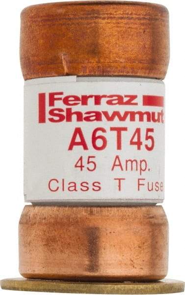 Ferraz Shawmut - 300 VDC, 600 VAC, 45 Amp, Fast-Acting General Purpose Fuse - Clip Mount, 1-9/16" OAL, 100 at DC, 200 at AC kA Rating, 13/16" Diam - Industrial Tool & Supply