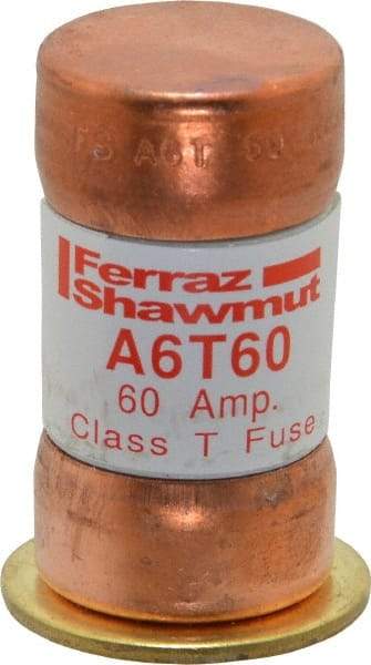 Ferraz Shawmut - 300 VDC, 600 VAC, 60 Amp, Fast-Acting General Purpose Fuse - Clip Mount, 1-9/16" OAL, 100 at DC, 200 at AC kA Rating, 13/16" Diam - Industrial Tool & Supply