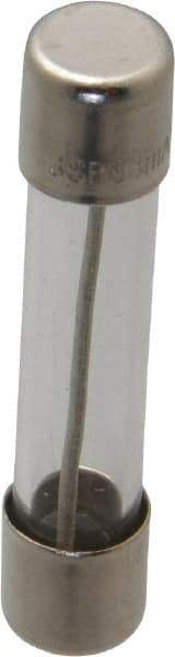 Ferraz Shawmut - 250 VAC, 0.06 Amp, Time Delay Miniature Glass Fuse - Clip Mount, 1-1/4" OAL, 1/4" Diam - Industrial Tool & Supply