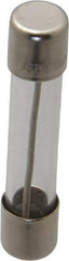 Ferraz Shawmut - 250 VAC, 0.06 Amp, Time Delay Miniature Glass Fuse - Clip Mount, 1-1/4" OAL, 1/4" Diam - Industrial Tool & Supply