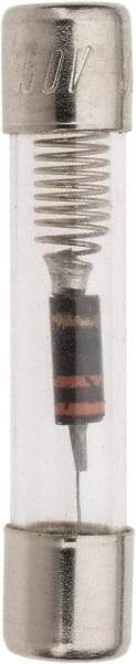 Ferraz Shawmut - 250 VAC, 0.1 Amp, Time Delay Miniature Glass Fuse - Clip Mount, 1-1/4" OAL, 1/4" Diam - Industrial Tool & Supply