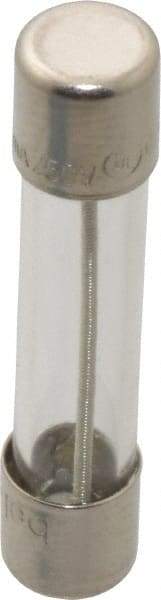 Ferraz Shawmut - 250 VAC, 0.5 Amp, Time Delay Miniature Glass Fuse - Clip Mount, 1-1/4" OAL, 1/4" Diam - Industrial Tool & Supply