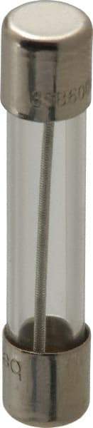 Ferraz Shawmut - 250 VAC, 0.6 Amp, Time Delay Miniature Glass Fuse - Clip Mount, 1-1/4" OAL, 1/4" Diam - Industrial Tool & Supply