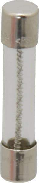 Ferraz Shawmut - 250 VAC, 6.25 Amp, Time Delay Miniature Glass Fuse - Clip Mount, 1-1/4" OAL, 1/4" Diam - Industrial Tool & Supply