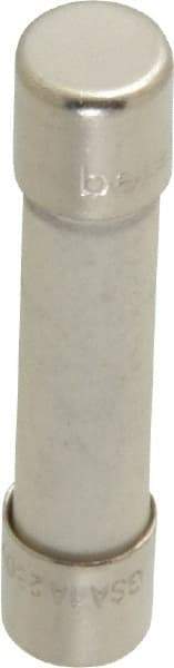 Ferraz Shawmut - 250 VAC, 1 Amp, Time Delay Miniature Ceramic Fuse - Clip Mount, 1-1/4" OAL, 1/4" Diam - Industrial Tool & Supply